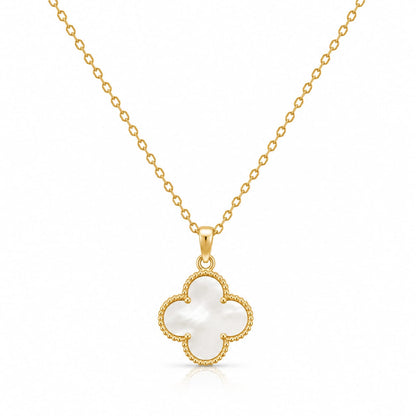 NAVIORA Anti Tarnish 18K Gold Clover Necklace For Women