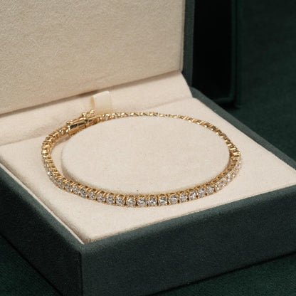 NAVIORA™ 18K Gold Plated Anti Tarnish Tennis Bracelet for Women